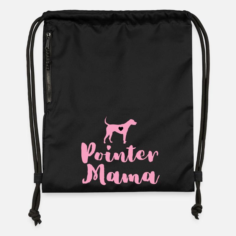 Deutsch Pointer Mama Pointer Mama - Turnbeutel aus Recycling-Material - Schwarz