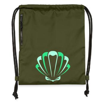 coquille - Sac à cordon en polyester recyclé - military green - Devant