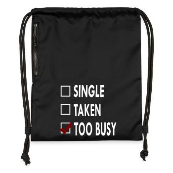 SINGLE TOO BUSY - Sac à cordon en polyester recyclé - military green - Devant
