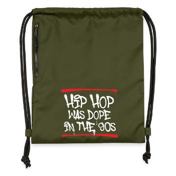 Hip Hop war in den 90er Jahren Old School Rap Liebe - Turnbeutel aus Recycling-Material - military Green - Vorne