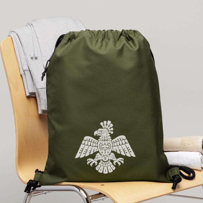 Aztec Eagle Totem Pattern Gymsac made from recycled material