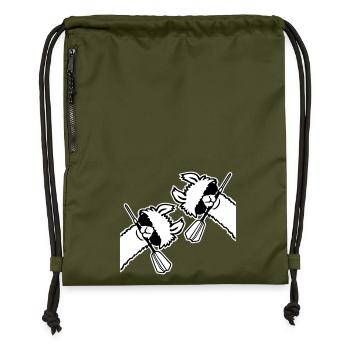 Équipe de lunettes de soleil Two Llamas Cool Dart Maul - Sac à cordon en polyester recyclé - military green - Devant