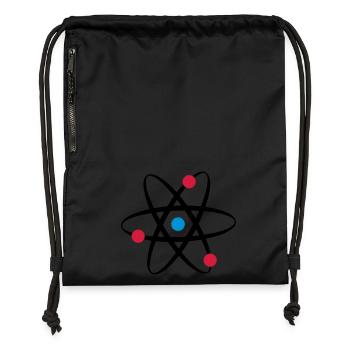 big bang atome physik - Turnbeutel aus Recycling-Material - Schwarz - Vorne