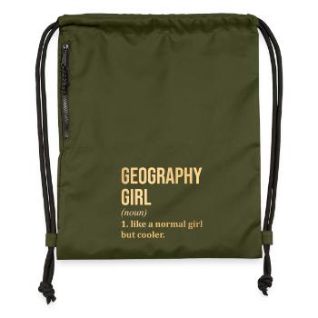 Geography - Gymsac made from recycled material - military green - Front