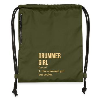 Drummer - Gymsac made from recycled material - military green - Front