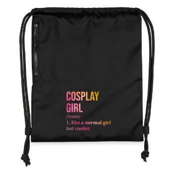 Cosplay - Gymsac made from recycled material - black - Front
