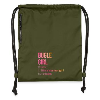 Bugle - Gymsac made from recycled material - military green - Front