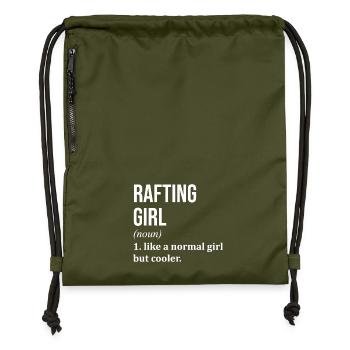 Rafting - Gymsac made from recycled material - military green - Front