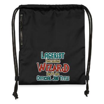 Lagerist Wizard - Turnbeutel aus Recycling-Material - military Green - Vorne