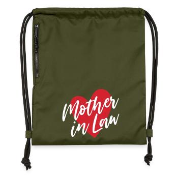Mother in Law - Gymsac made from recycled material - military green - Front