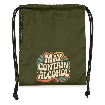Peut contenir de l’alcool Alkohol Mallorca Saufen JGA - Sac à cordon en polyester recyclé - military green - Devant