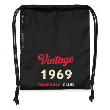 Vintage 1969 – Baseball Club Retro Birth Year - Gymsac made from recycled material - black - Front