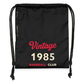 Vintage 1985 – Baseball Club Retro Birth Year - Gymsac made from recycled material - black - Front