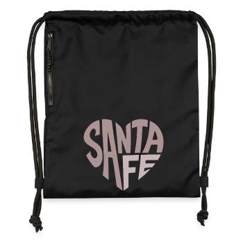 Santa Fe Retro Typer Heart - Sac à cordon en polyester recyclé - noir - Devant