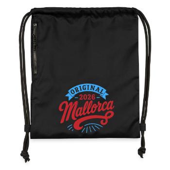 Malle 2026 Original 2026 Mallorca - Turnbeutel aus Recycling-Material - Schwarz - Vorne