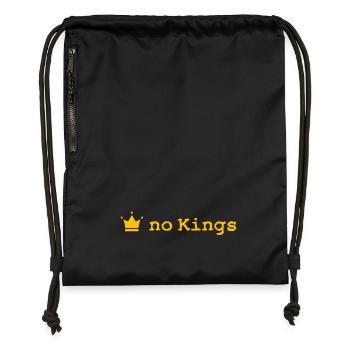 Pas de rois - Sac à cordon en polyester recyclé - noir - Devant