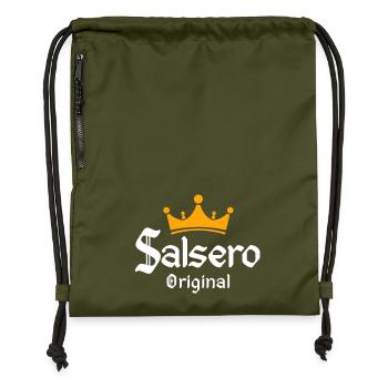 original Salsero - Danse Salsa Chemises - Sac à cordon en polyester recyclé - military green - Devant