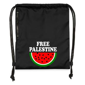 Free palestine - Turnbeutel aus Recycling-Material - military Green - Vorne