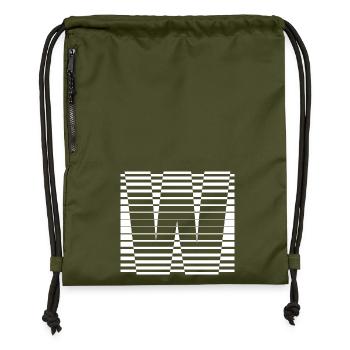 INITIAL W - Gymsac made from recycled material - military green - Front