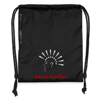 Punktuation Punctuation Portrait Tee - Gymsac made from recycled material - black - Front