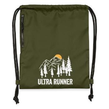 Ultra-Läufer - Turnbeutel aus Recycling-Material - military Green - Vorne