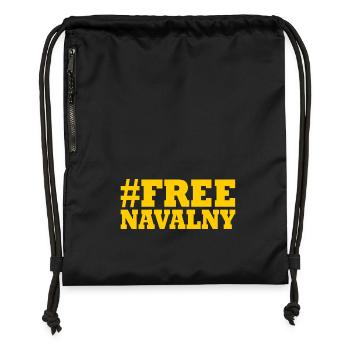free Navalny - Sac à cordon en polyester recyclé - noir - Devant