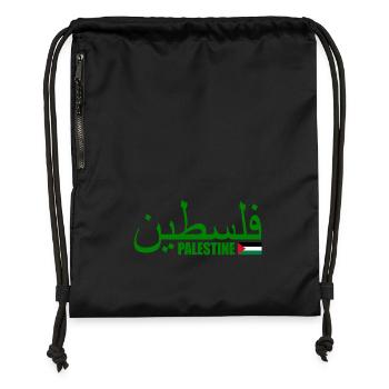 Palestina فلسطين - Gymsac made from recycled material - black - Front