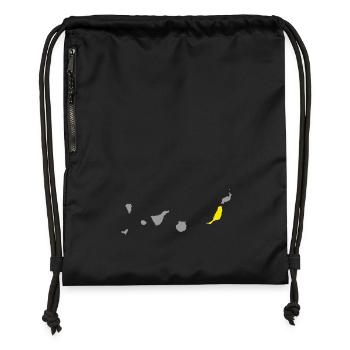 Îles Canaries - Sac à cordon en polyester recyclé - noir - Devant