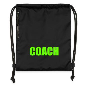 Coach - Sac à cordon en polyester recyclé - noir - Devant
