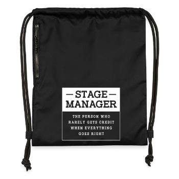 Theater Stage Manager Bühne - Turnbeutel aus Recycling-Material - military Green - Vorne