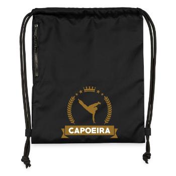 Capoeira - Fighting - Dance - Gymsac made from recycled material - black - Front