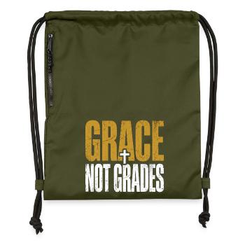 Grace Not Grades Christlicher Lehrer Jesus Glaube - Turnbeutel aus Recycling-Material - military Green - Vorne