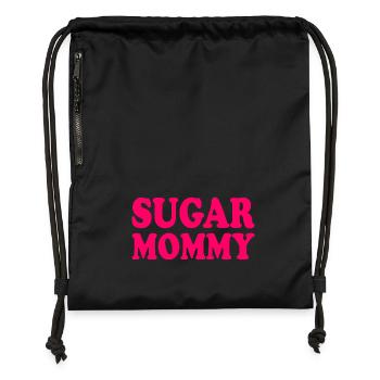 Sugar mommy - Turnbeutel aus Recycling-Material - Schwarz - Vorne