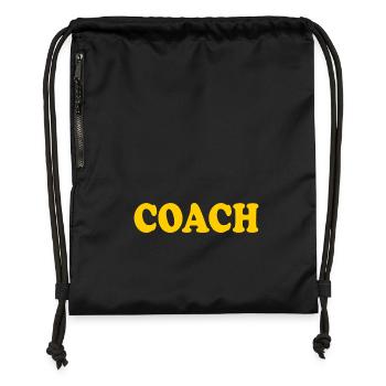 Coach - Sac à cordon en polyester recyclé - noir - Devant