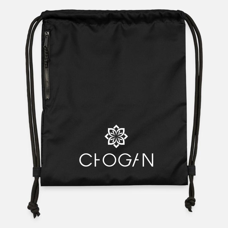 Chogan - Sac à cordon en polyester recyclé - noir