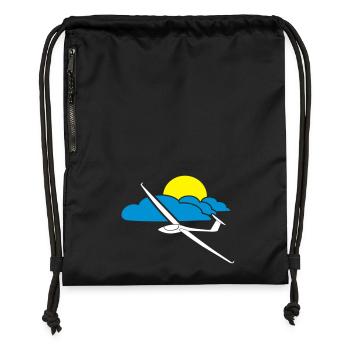 gliding tshirt - Gymsac made from recycled material - black - Front