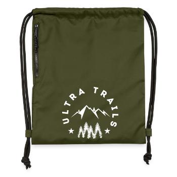 Ultra Trails - Turnbeutel aus Recycling-Material - military Green - Vorne