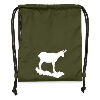 Gams - Turnbeutel aus Recycling-Material - military Green - Vorne