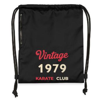 Vintage 1979 – Année de naissance rétro du Karate Club - Sac à cordon en polyester recyclé - noir - Devant