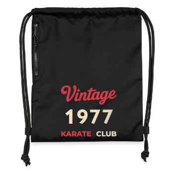 Vintage 1977 – Année de naissance rétro du Karate Club - Sac à cordon en polyester recyclé - noir - Devant