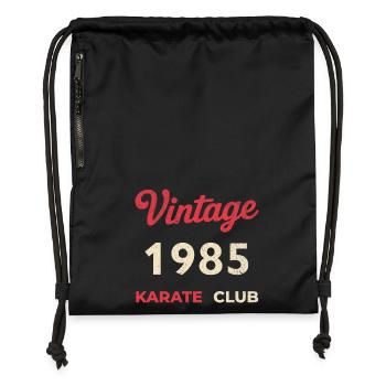 Vintage 1985 – Année de naissance rétro du Karate Club - Sac à cordon en polyester recyclé - noir - Devant