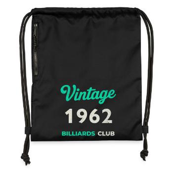 Vintage 1962 – Billiards Club Retro Geburtsjahr - Turnbeutel aus Recycling-Material - Schwarz - Vorne