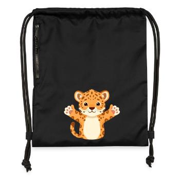 Baby Jaguar - Gymsac made from recycled material - black - Front