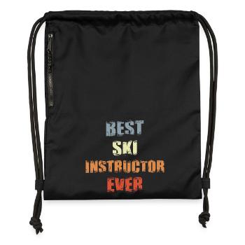 Ski trainer - Gymsac made from recycled material - black - Front