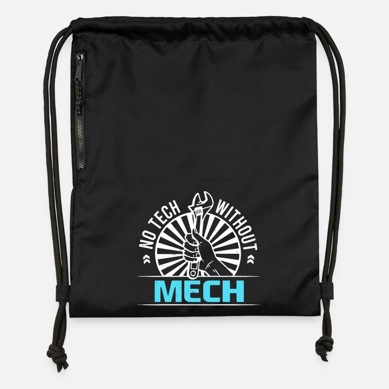 Mechanical Engineering Mechanical Engineer - Gymsac made from recycled material - black