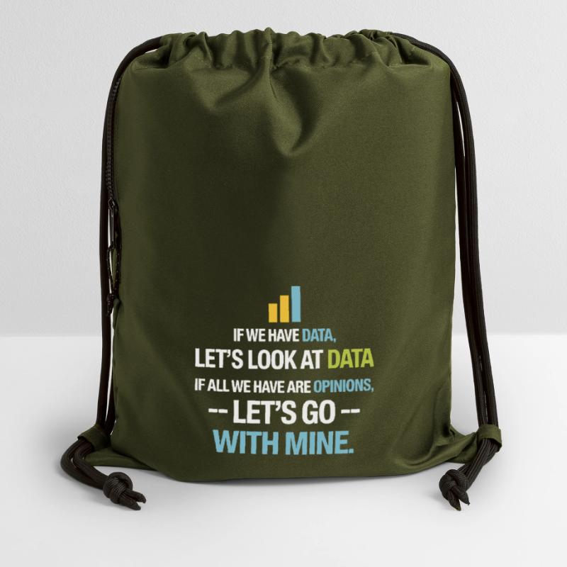 Let's Look At Data - Data Science Statistics Data Gymsac made from recycled material