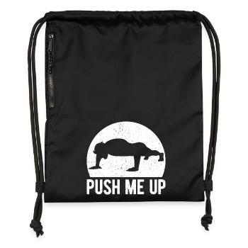Gym Junkies Push Me Up Calisthenics Fitness - Turnbeutel aus Recycling-Material - military Green - Vorne