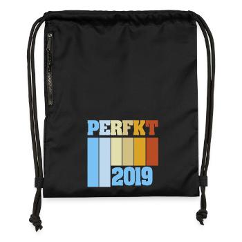 Édition unique 2019 - Sac à cordon en polyester recyclé - noir - Devant