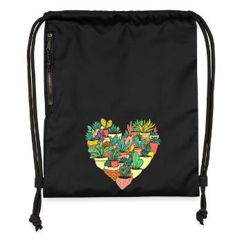 Garten- Und Pflanzenliebhaber Geschenke - Turnbeutel aus Recycling-Material - Schwarz - Vorne