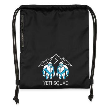 Escouade Yéti, Montagne Géométrique du Bigfoot - Sac à cordon en polyester recyclé - military green - Devant